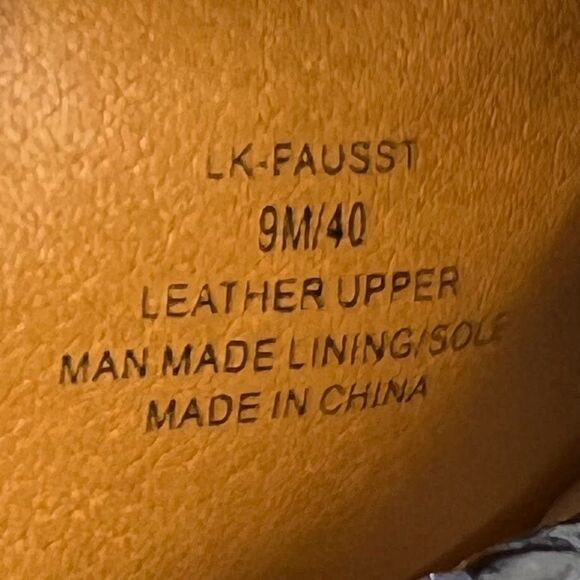 Lucky‎ Brand Snakeskin Blue/Black Fausst Leather Booties Women's 9 - Picture 6 of 7